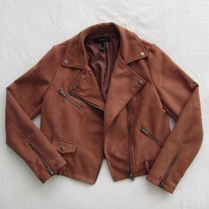 Forever 21 Faux Suede Moto Jacket